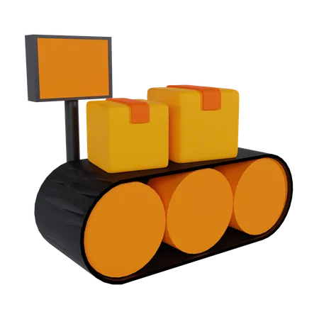 Conveyor Belt  3D Icon