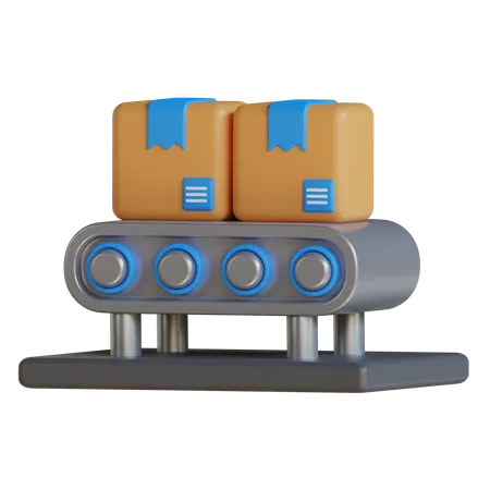 Conveyor Belt  3D Icon