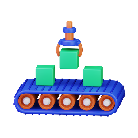 Conveyor Belt  3D Icon