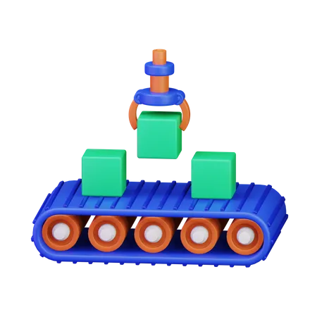 Conveyor Belt  3D Icon