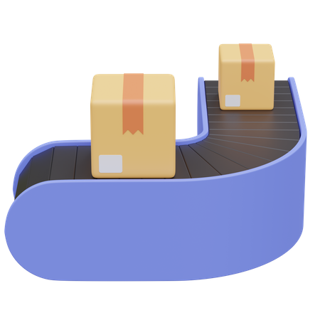 Conveyor Belt  3D Icon