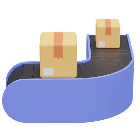 Conveyor Belt  3D Icon