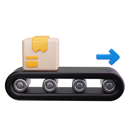 Conveyor belt  3D Icon