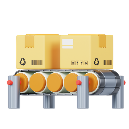 Conveyor Belt  3D Icon