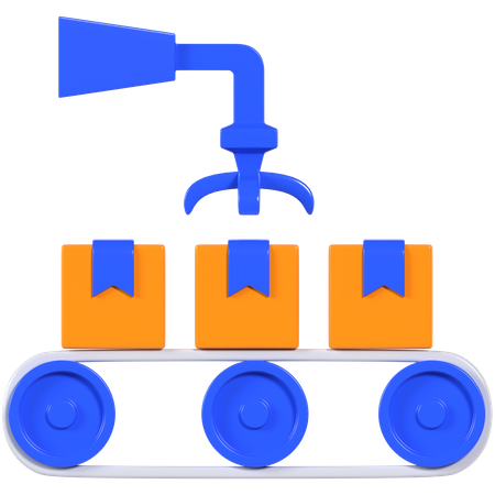 Conveyor Belt  3D Icon