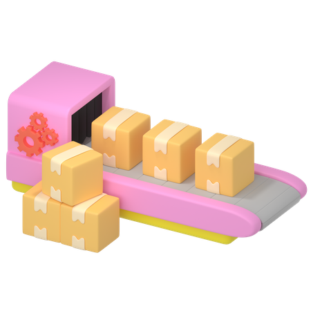 Conveyor Belt  3D Icon