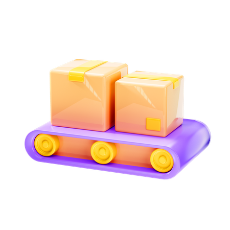 Conveyor Belt  3D Icon