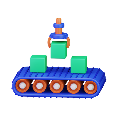 Conveyor Belt  3D Icon