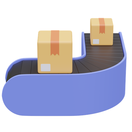 Conveyor Belt  3D Icon