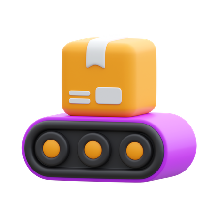 Conveyor Belt  3D Icon