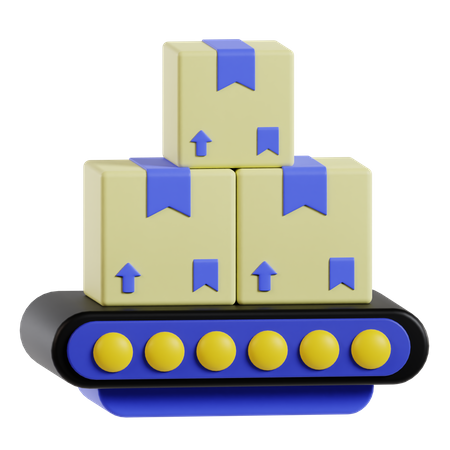 Conveyor Belt  3D Icon