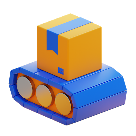 Conveyor Belt  3D Icon