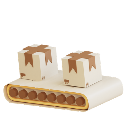 Conveyor Belt  3D Icon