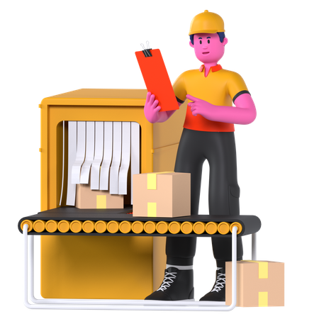 Conveyor Belt  3D Icon