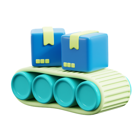 Conveyor Belt  3D Icon