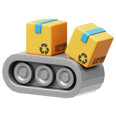 Conveyor Belt  3D Icon