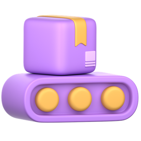 Conveyor Belt  3D Icon