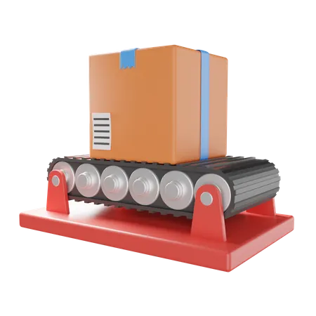 Conveyor Belt  3D Illustration