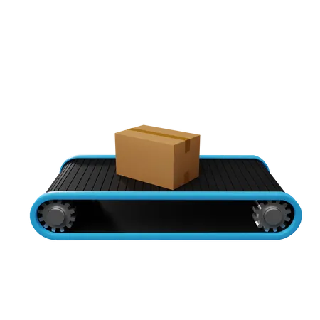 Conveyor belt  3D Illustration