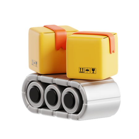 Conveyor Belt Delivery  3D Icon