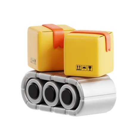 Conveyor Belt Delivery  3D Icon