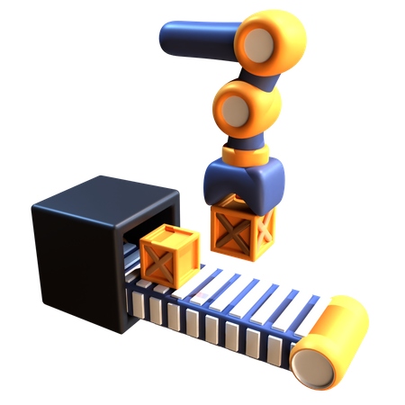 Conveyor Machine  3D Icon