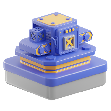 Conveyor Machine  3D Icon