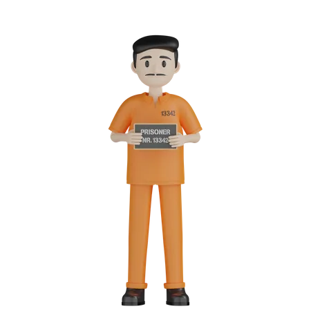 Convict Holding Prison Board 3D Illustration