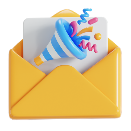 Convite de aniversario  3D Icon