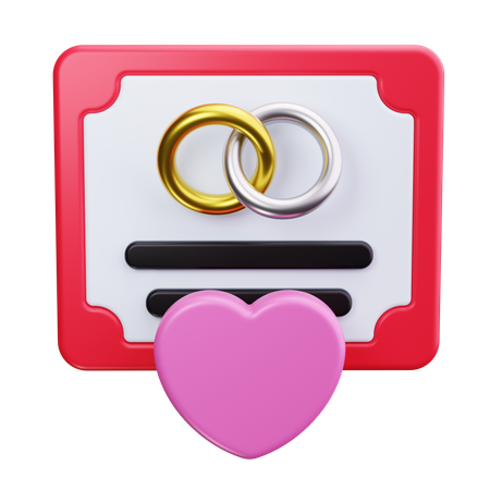 Convite de casamento  3D Icon