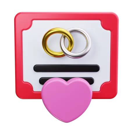 Convite de casamento  3D Icon