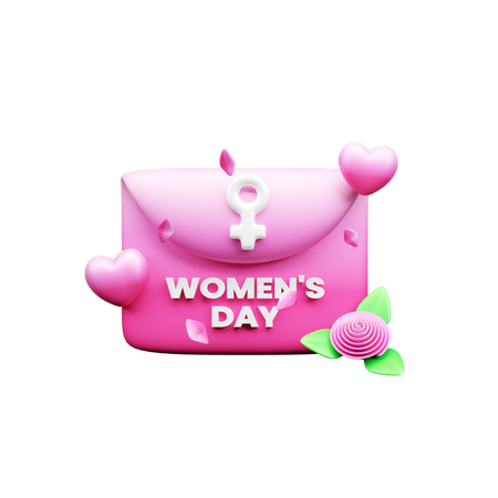 Convite para o dia da mulher  3D Icon