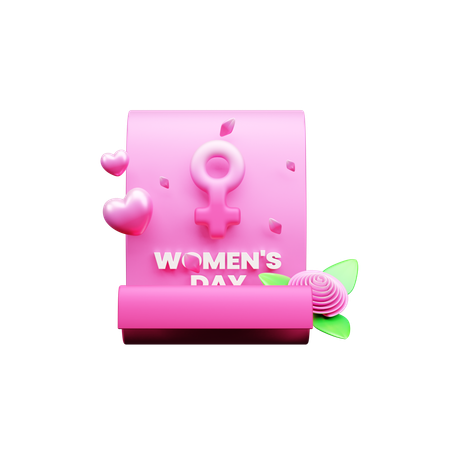 Convite para o dia da mulher  3D Icon