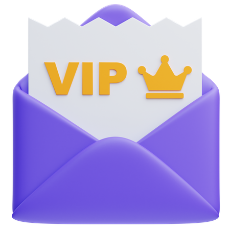 Convite vip  3D Icon