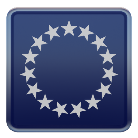 Cook Islands Flag  3D Icon