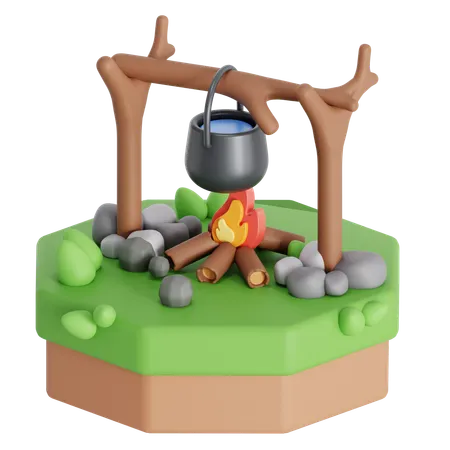 Cook water  3D Icon