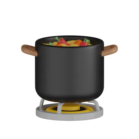 Cooker 3D Icon