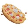 pie biscuit 3d logo