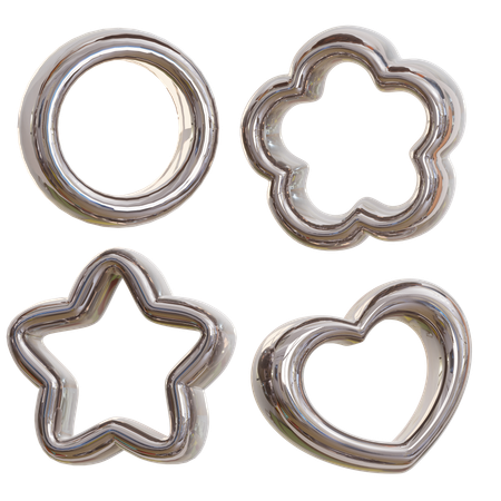 Cookie Cutter Shape  3D Icon