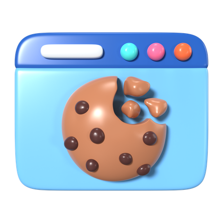 Cookie do navegador  3D Icon