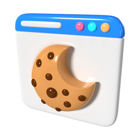 Cookie do navegador  3D Icon