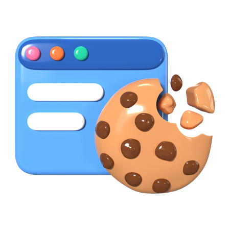 Cookie del navegador  3D Icon