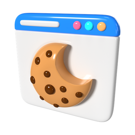 Cookie del navegador  3D Icon