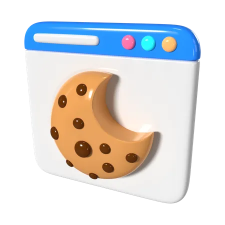 Cookie del navegador  3D Icon