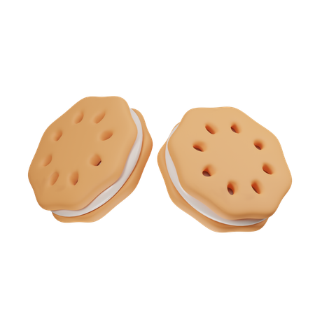 Biscuits  3D Icon