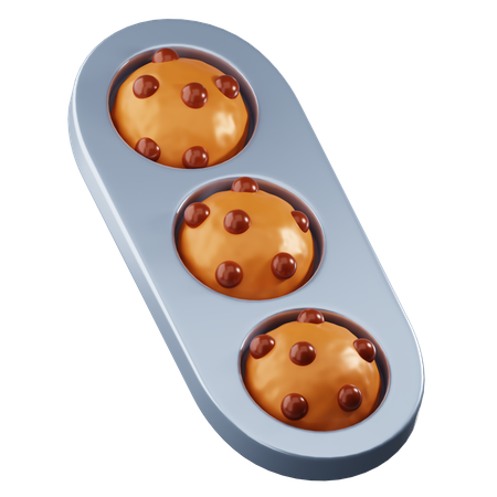 Cookies  3D Icon