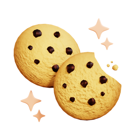 Biscuits aux pépites de chocolat  3D Icon