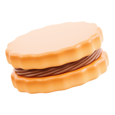 Biscuits et crème  3D Icon