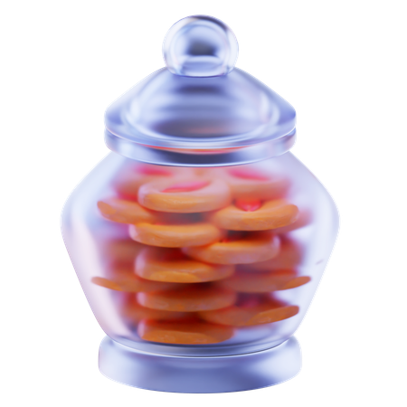 Cookies In A Jar  3D Icon