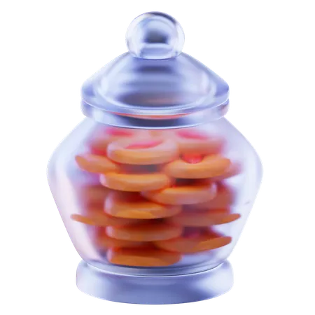 Cookies In A Jar  3D Icon